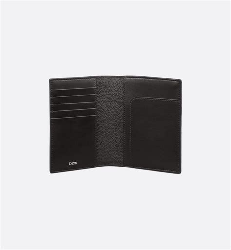 Passport Cover Black Maxi Dior Oblique Jacquard 